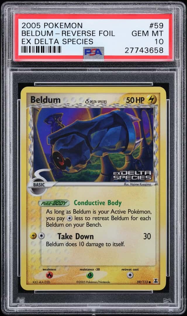 2005 Pokemon EX Delta Species Reverse Holo Beldum #59 PSA 10 GEM MINT