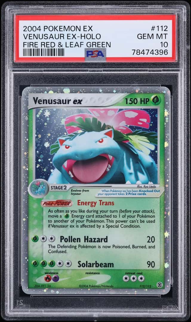 2004 Pokemon EX Fire Red & Leaf Green Holo Venusaur EX #112 PSA 10 GEM MINT