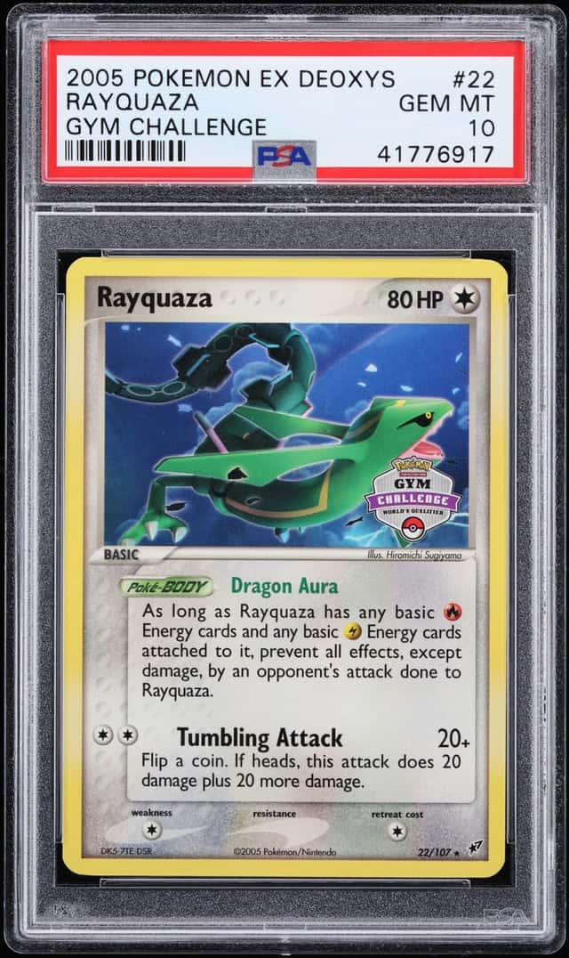2005 Pokemon EX Deoxys Gym Challenge Rayquaza #22 PSA 10 GEM MINT