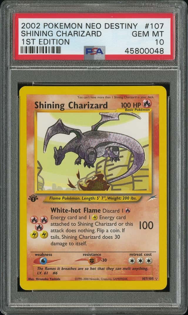 2002 Pokemon Neo Destiny 1st Edition Shining Charizard #107 PSA 10 GEM MINT
