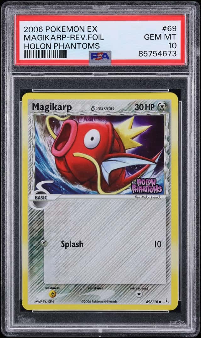 2006 Pokemon EX Holon Phantoms Reverse Holo Magikarp #69 PSA 10 GEM MINT