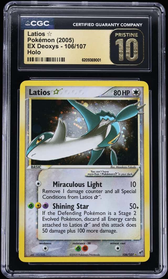 2005 Pokemon EX Deoxys Holo Latios Gold Star #106 CGC 10 PRISTINE