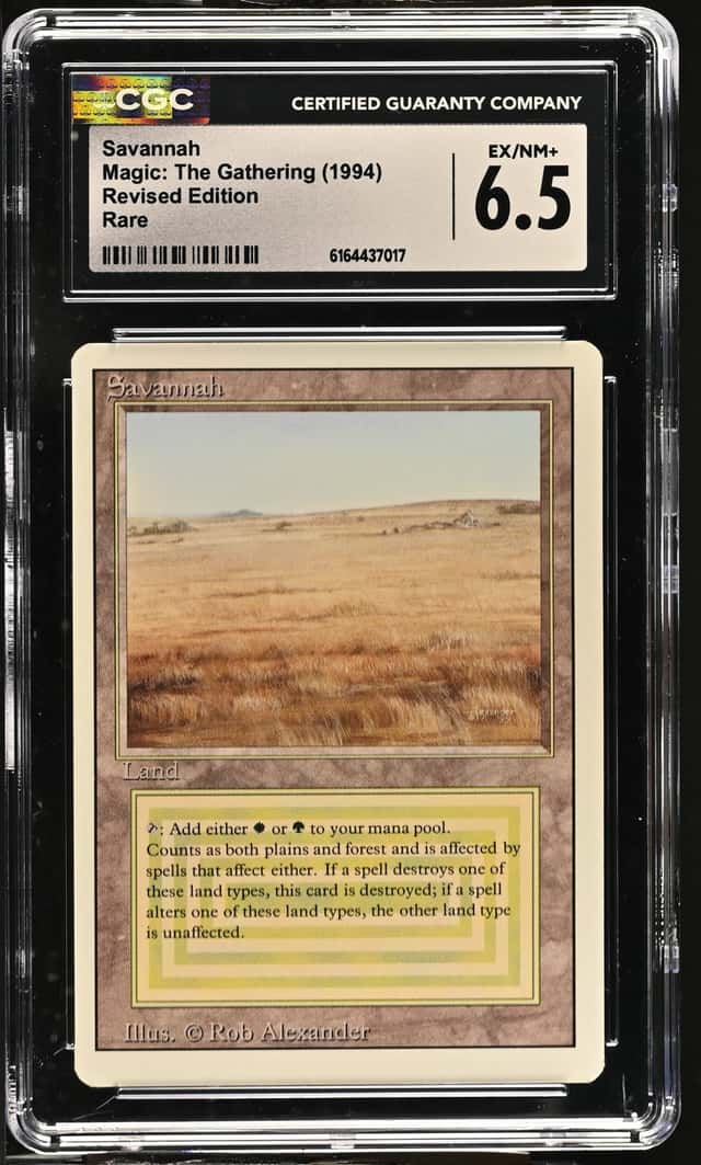 Magic: The Gathering Savannah Revised Edition CGC Trading...