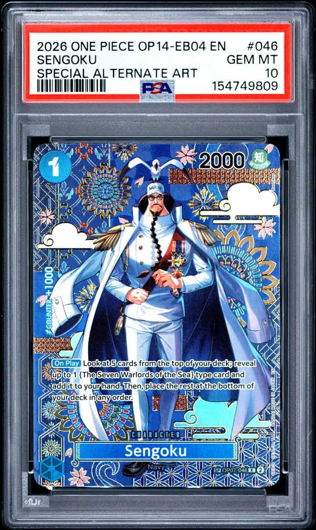 2026 One Piece OP14-EB04 EN #046 Sengoku Special Alternate Art PSA 10 GEM MINT