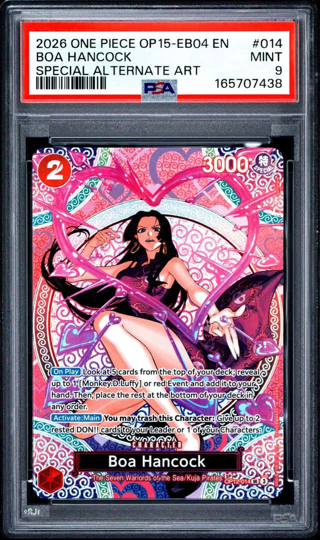2026 One Piece OP15-EB04 EN Special Alternate Art #014 Boa Hancock PSA 9 MINT