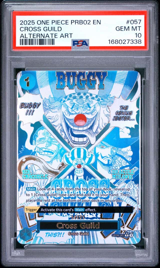 2025 One Piece PRB02 EN #057 Cross Guild Alternate Art PSA 10 GEM MINT