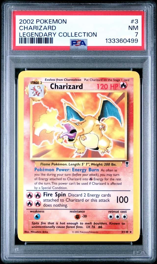 Pokemon Charizard Legendary Coll. 3 PSA 7