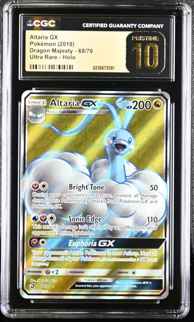 Pokemon Altaria Gx Dragon Majesty 68/70 Ultra Rare CGC 10 Pristine