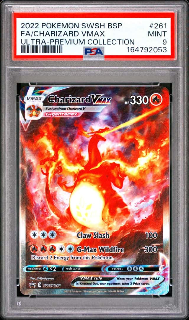 Pokemon Card PSA 9 Charizard VMAX Swsh261 Sword & Shield Promo Cards Holo