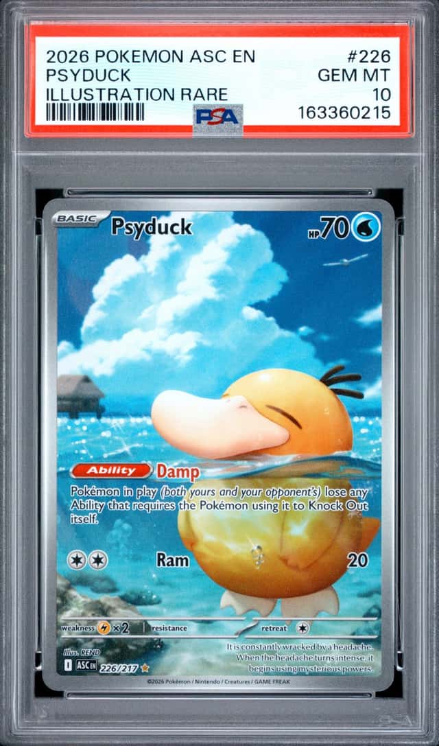 2026 POKEMON ASC EN-ASCENDED HEROES ILLUSTRATION RARE #226 PSYDUCK PSA 10