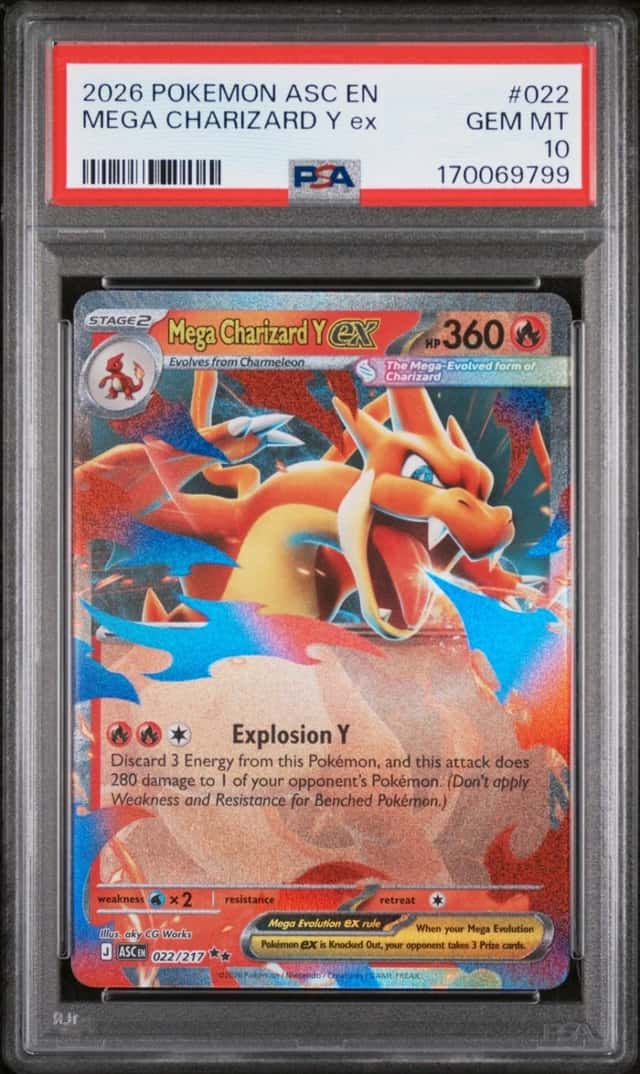 2026 POKEMON ASC EN-ASCENDED HEROES #022 MEGA CHARIZARD Y EX PSA 10