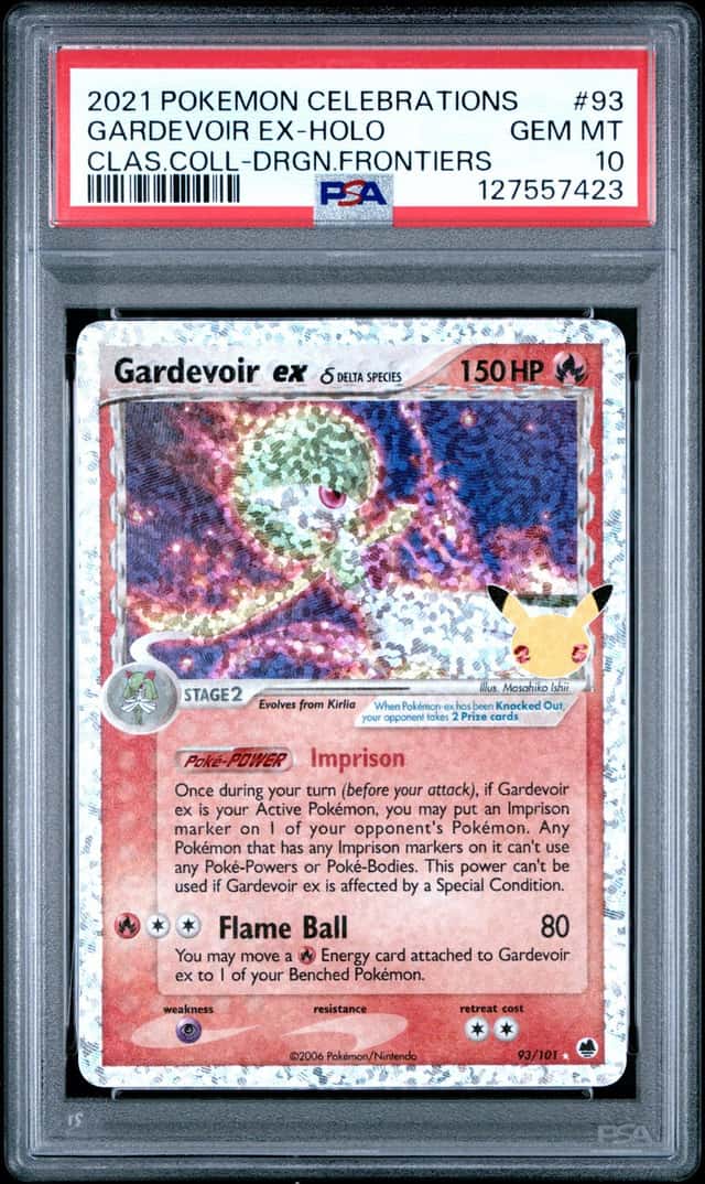 2021 POKEMON CELEBRATIONS CLASSIC COLLECTION #93 GARDEVOIR EX-HOLO PSA 10