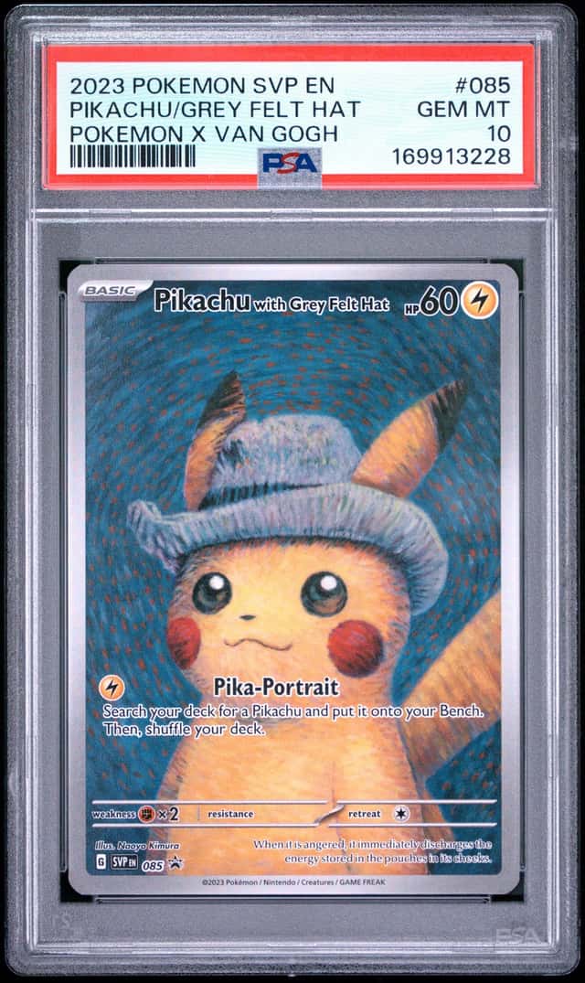 Pikachu/Grey Felt Hat