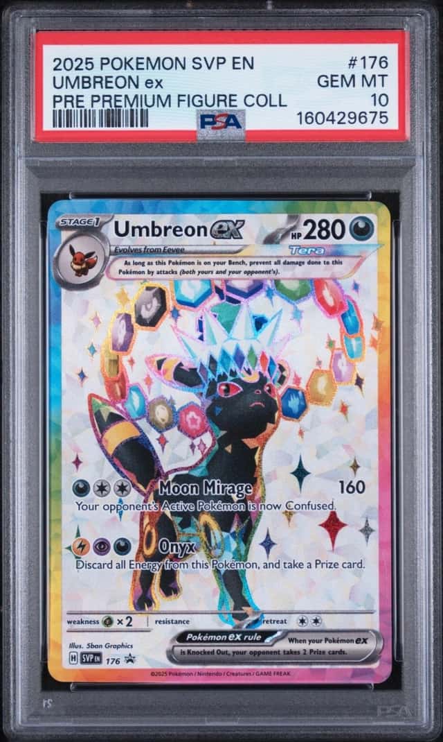 2025 POKEMON SVP EN-SV BLACK STAR PROMO #176 UMBREON EX PSA 10