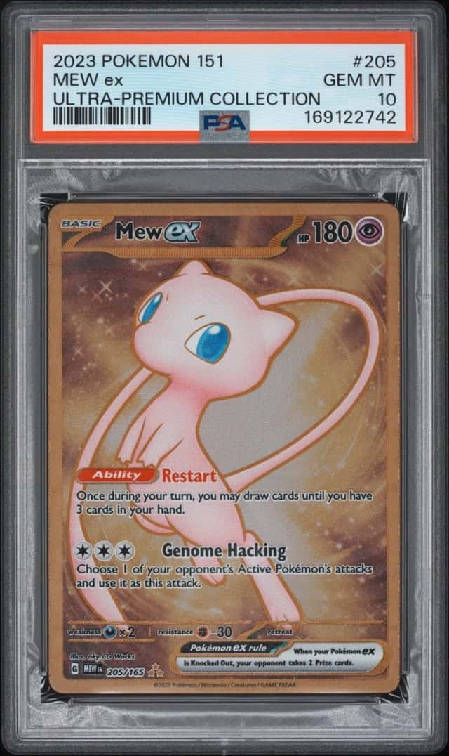 2023 POKEMON 151 ULTRA-PREMIUM COLLECTION #205 MEW EX PSA 10