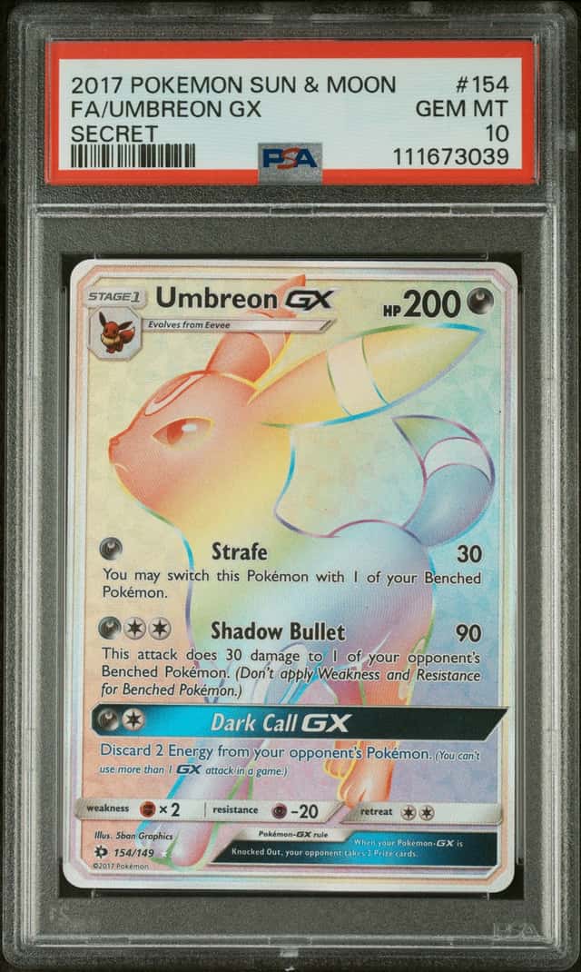 2017 Pokemon Sun & Moon Umbreon #154/149 PSA 10 GEM MINT
