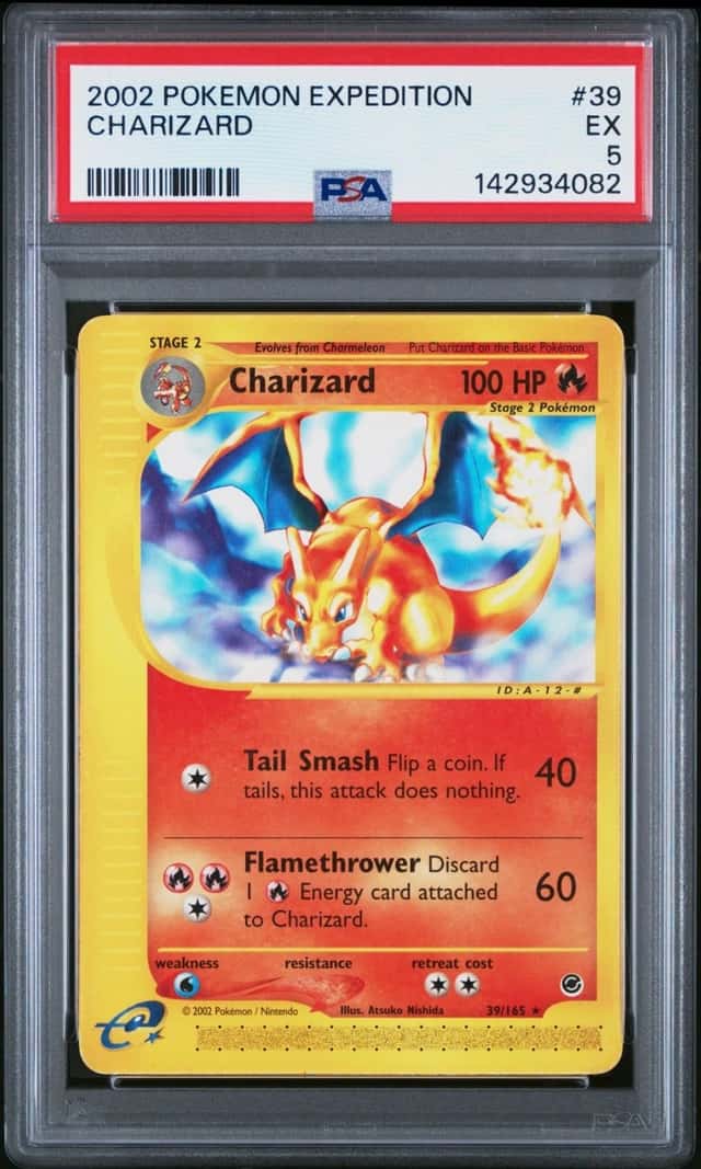 2002 POKEMON EXPEDITION #39 CHARIZARD PSA 5