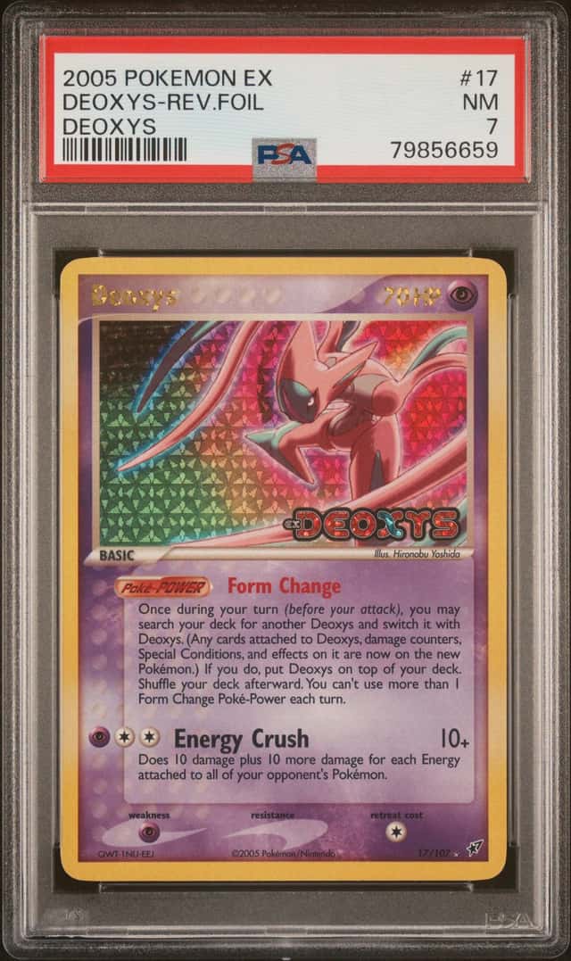 Deoxys 17/107 Reverse Holo Stamp PSA 7 - EX Deoxys - Pokemon TCG NM