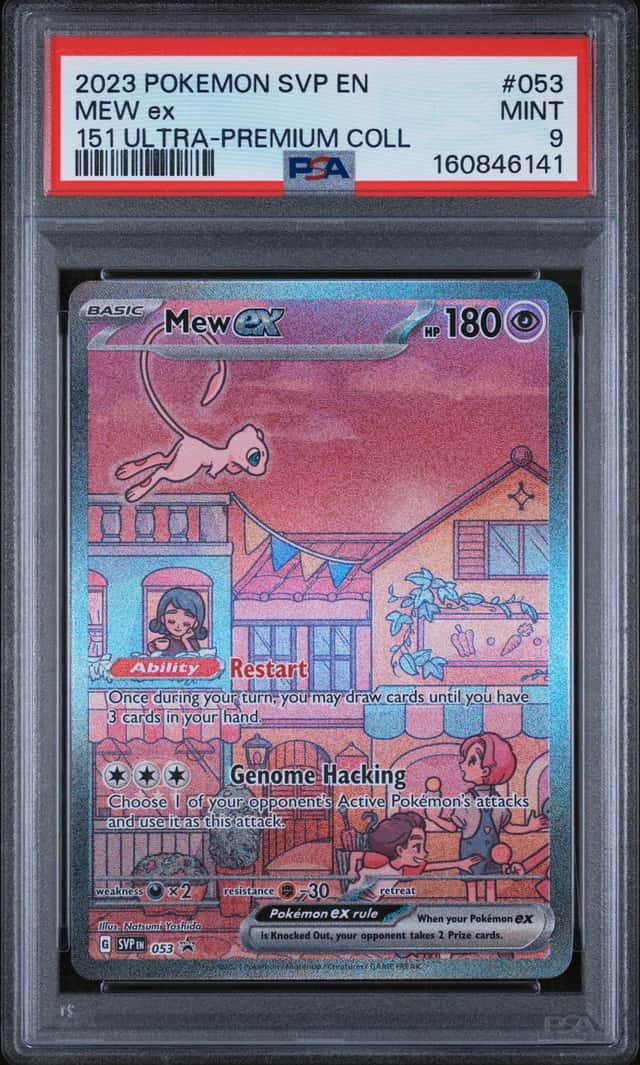 Pokemon SV Black Star Promos Mew ex 2023 #053 PSA 9