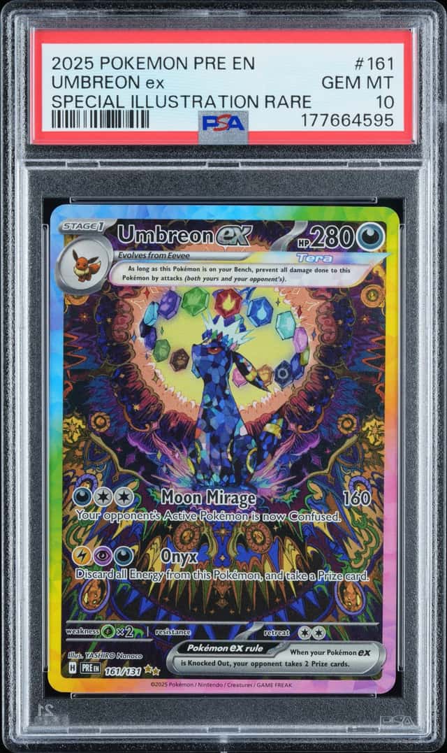 2025 Pokemon Prismatic Umbreon ex Special Illustration Rare #161/131 PSA 10