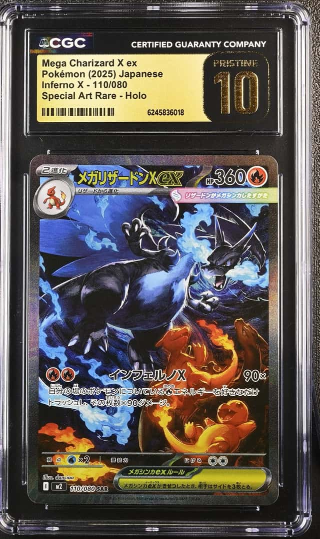 2025 Pokemon Inferno X-M2 Mega Charizard X ex #110/080 CGC 10 Pristine
