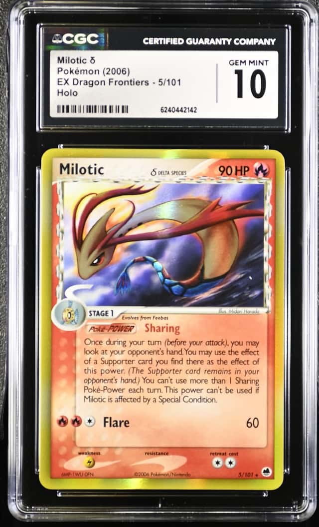 2006 Pokemon EX Dragon Frontiers #5 Milotic Holo CGC 10 GEM MINT
