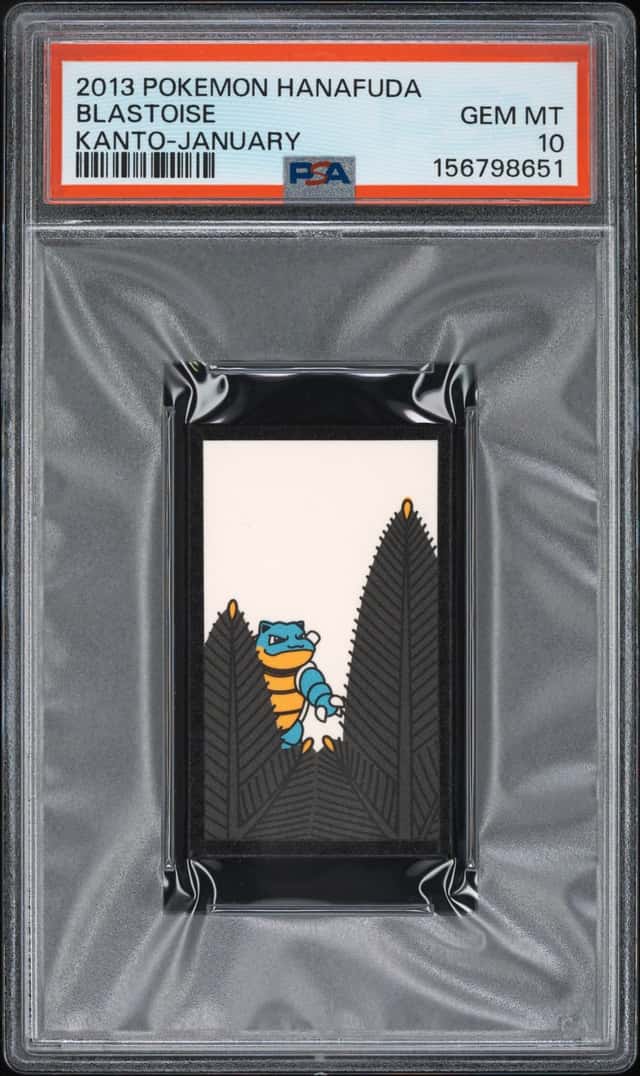2013 POKEMON HANAFUDA KANTO JANUARY BLASTOISE PSA 10