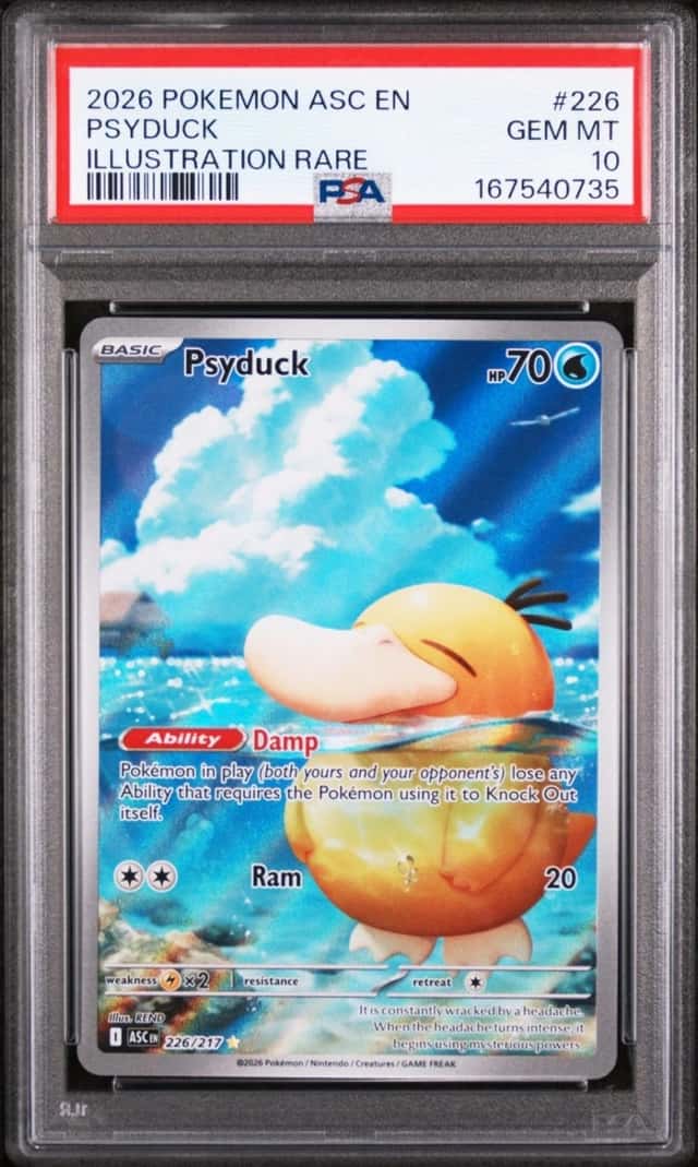 2026 Pokemon Asc En-Ascended Heroes Illustration Rare #226 Psyduck PSA 10