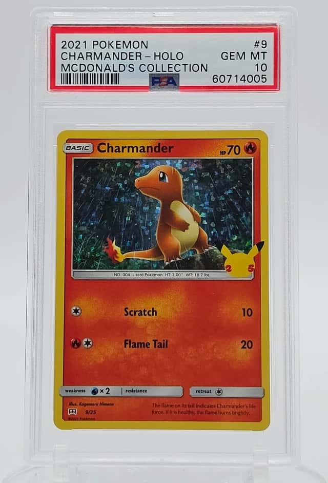 CHARMANDER 2021 POKEMON MCDONALD'S COLLECTION 9/25 HOLO RARE PSA 10 Q8000