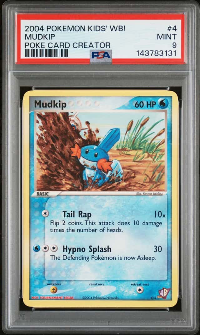 2004 Pokemon Kids Wb Poke Card Creator Mudkip #4 /5250