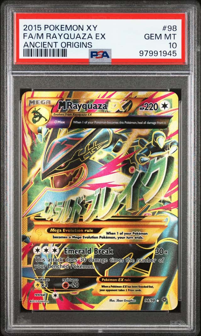 2015 Pokemon XY Ancient Origins M Rayquaza Ex #98