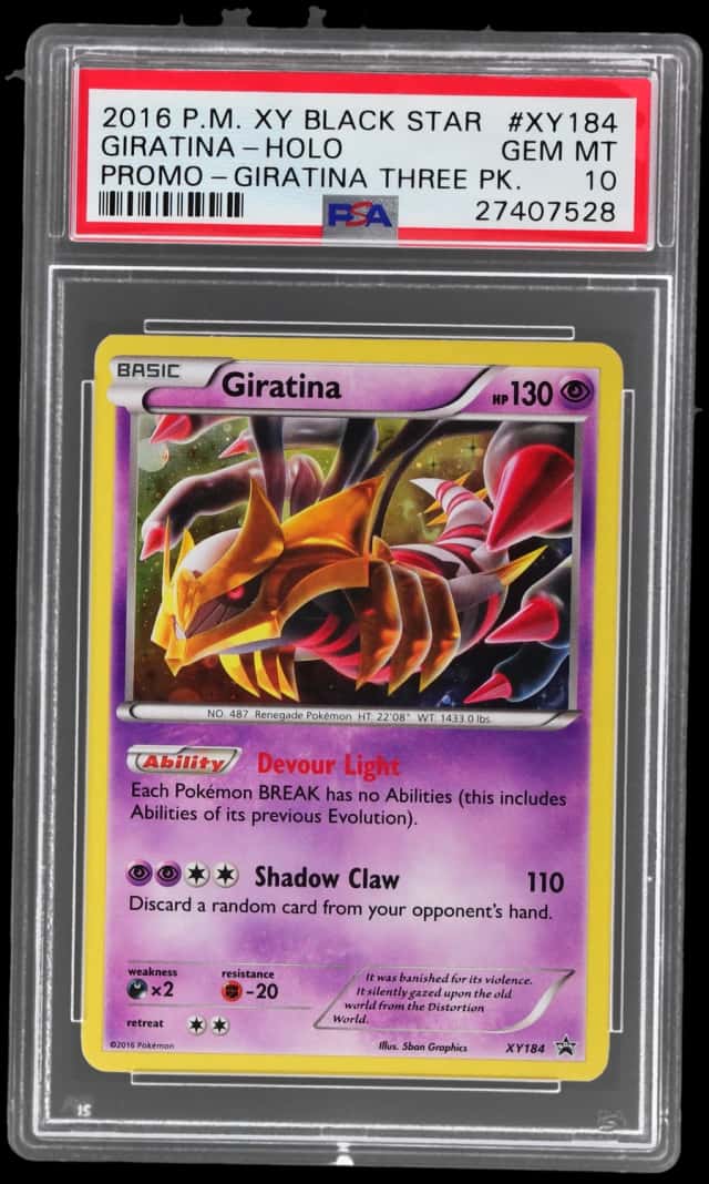 2016 Pokemon XY Black Star Promo Three Pack Blister Holo Giratina #XY184
