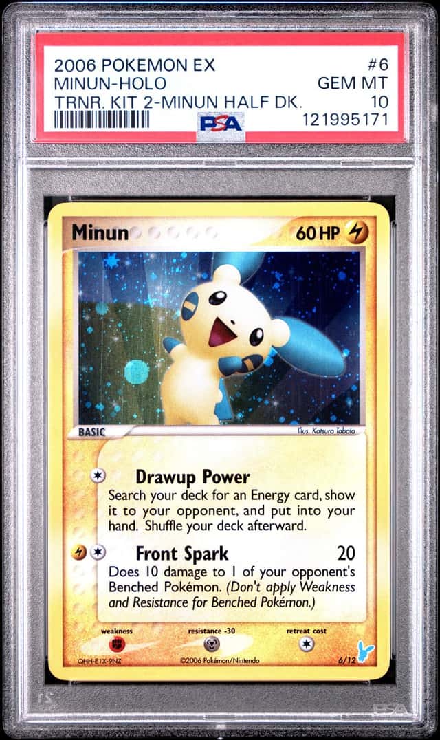 2005 Pokemon Ex Trainer Kit 2 Minun Half Deck Minun #6