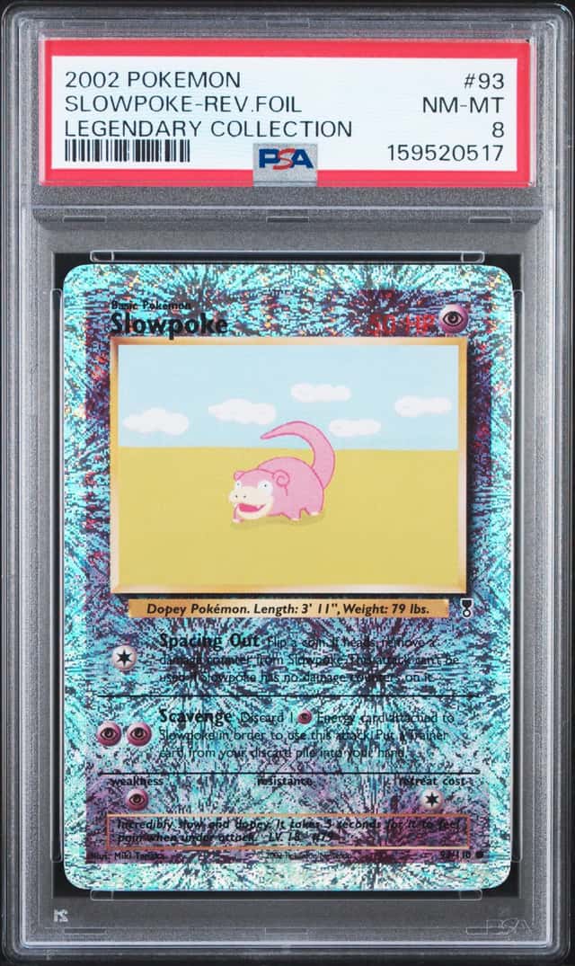 2002 Pokemon Legendary Collection Reverse Holo Slowpoke #93