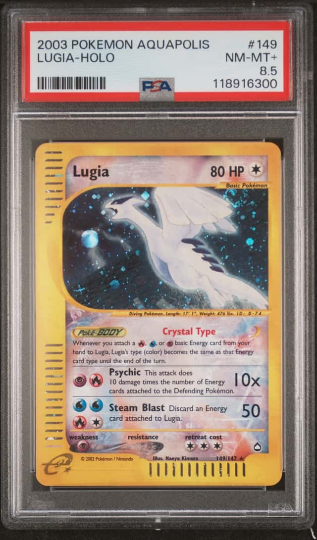 2003 Pokemon Aquapolis Holo Lugia #149