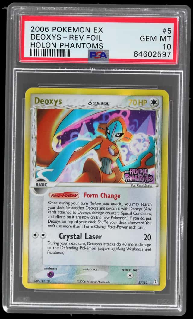 2006 Pokemon Ex Holon Phantoms Reverse Holo Deoxys #5
