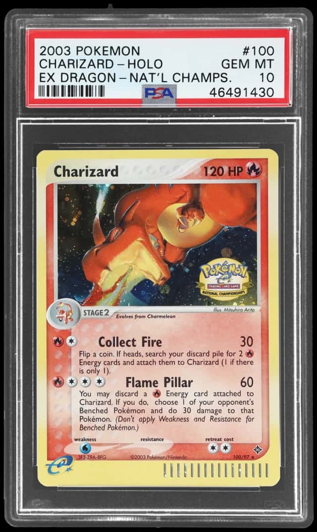 2003 Pokemon Ex Dragon National Championship Promo Holo Charizard #100