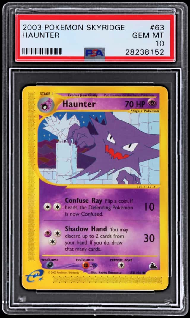 2003 Pokemon Skyridge Haunter #63