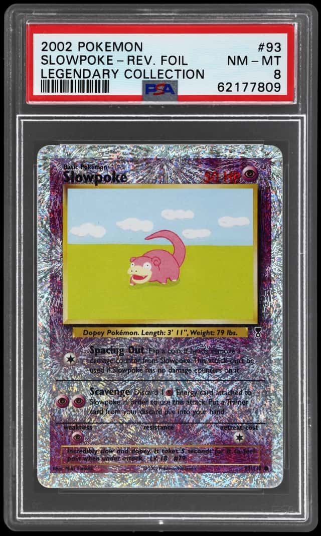 2002 Pokemon Legendary Collection Reverse Holo Slowpoke #93