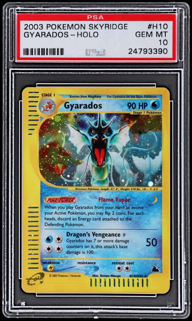 2003 Pokemon Skyridge Holo Gyarados #H10