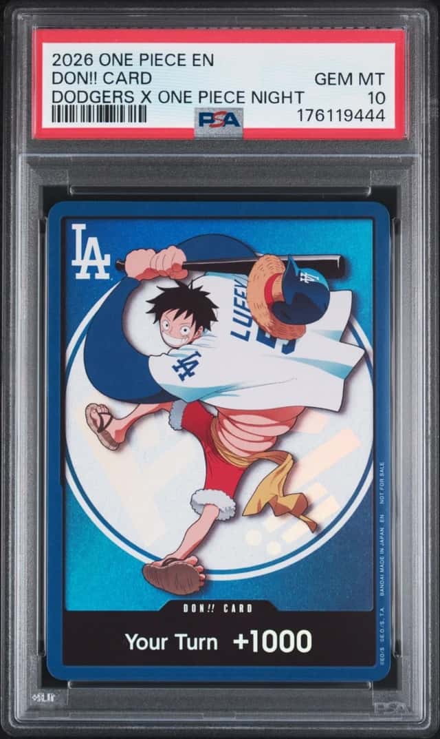 2026 ONE PIECE PROMOS DODGERS X ONE PIECE NIGHT DON!! CARD PSA 10
