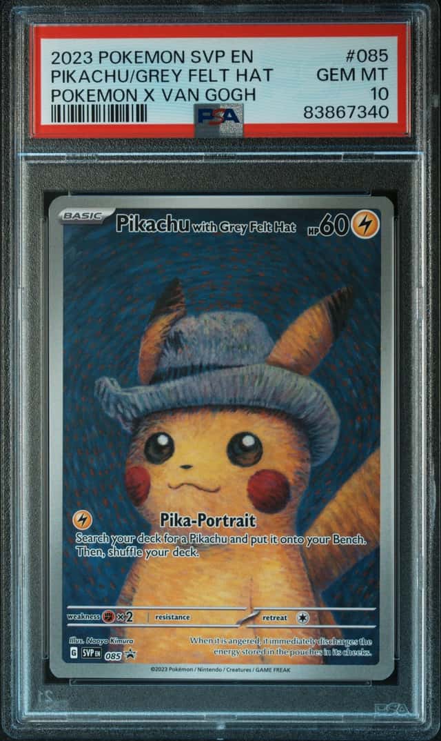 Pikachu/Grey Felt Hat