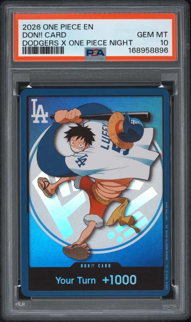 2026 ONE PIECE PROMOS DODGERS X ONE PIECE NIGHT DON!! CARD PSA 10