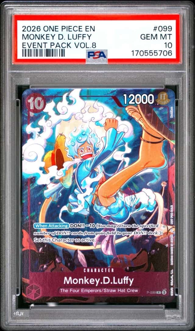 2026 ONE PIECE MONKEY D. LUFFY EVENT PACK VOL.8 #P-099 PSA 10