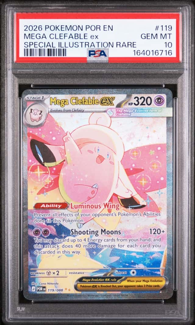 2026 Pokemon Mega Clefable ex Special Illustration Rare #119/088 PSA 10