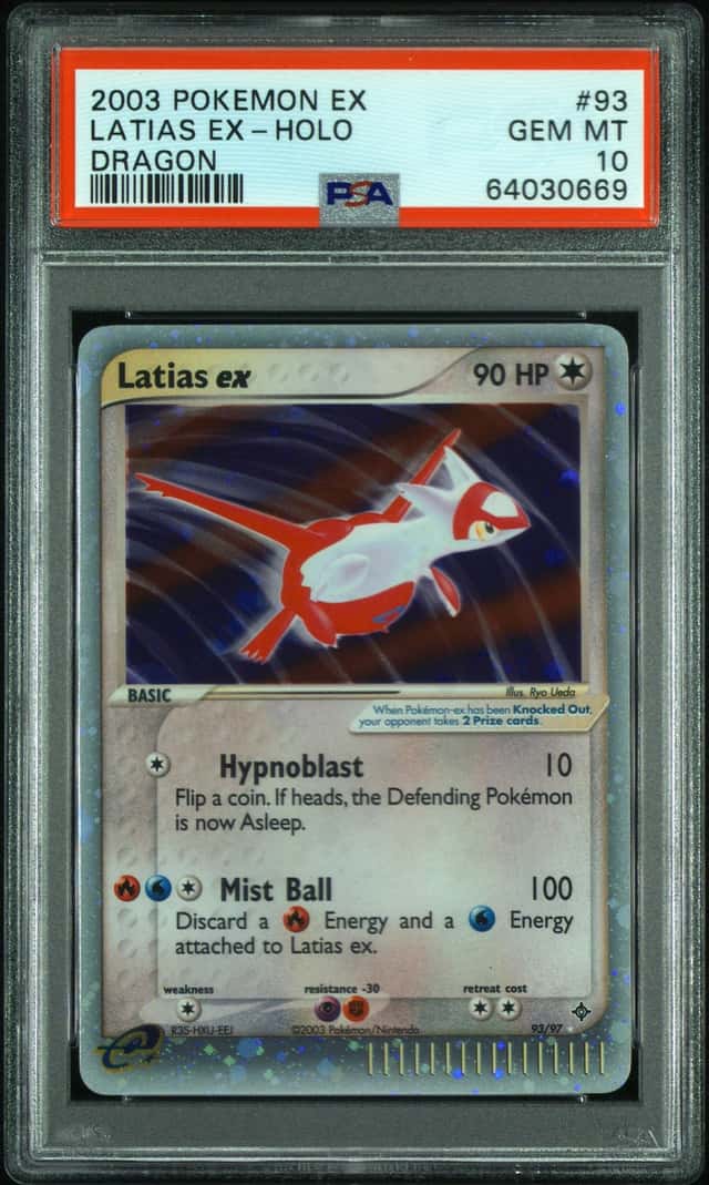 POKEMON LATIAS EX 2003 EX DRAGON #93 HOLO PSA 10