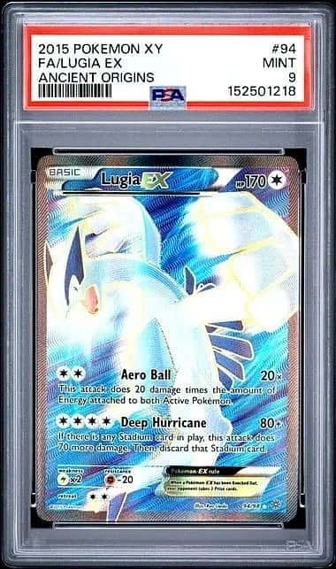 POKEMON FA/LUGIA EX 2015 XY ANCIENT ORIGINS #94 PSA 9