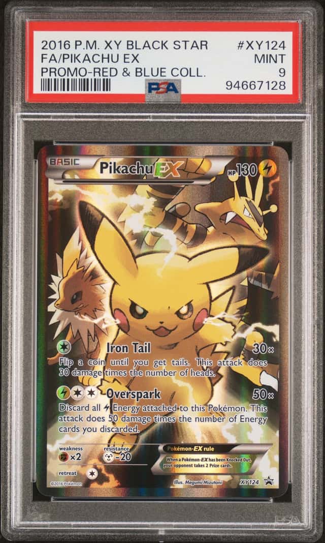Pokemon XY Promo Pikachu EX XY124 PSA 9 MINT!!! Extremely Rare Pikachu!