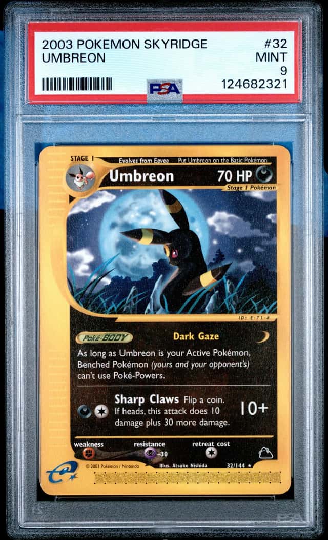 2003 POKEMON SKYRIDGE #32 UMBREON PSA 9 MINT