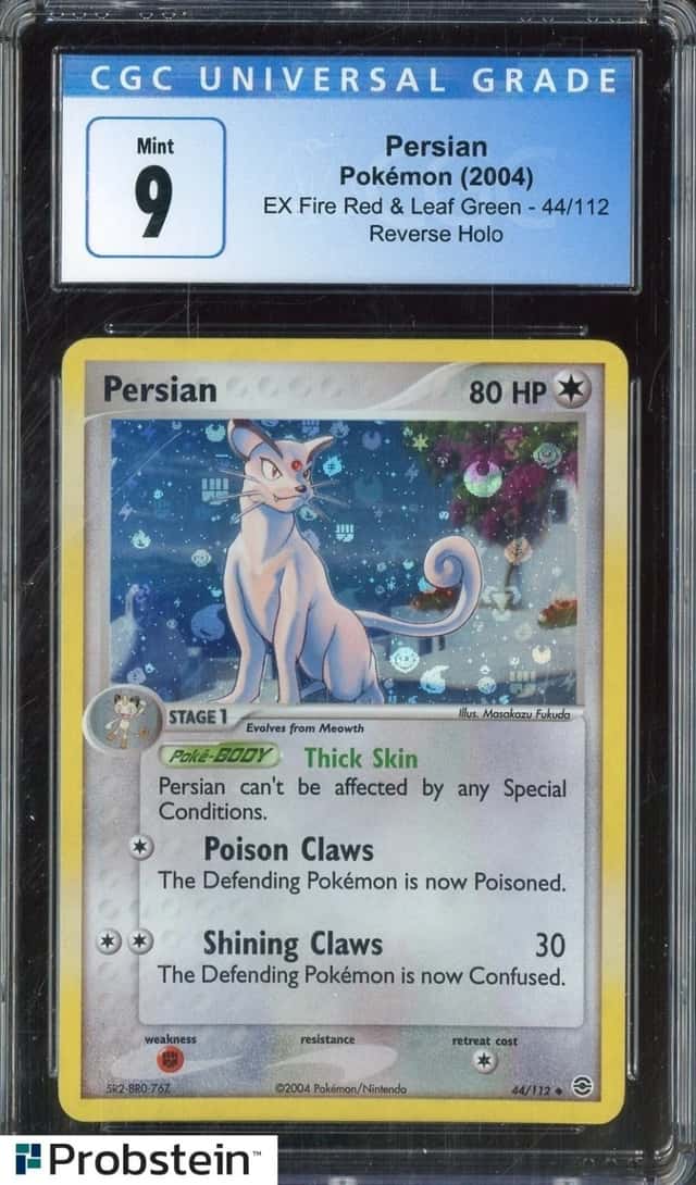 2004 Pokemon EX Fire Red & Leaf Green #44 Persian Holo CGC 9 MINT